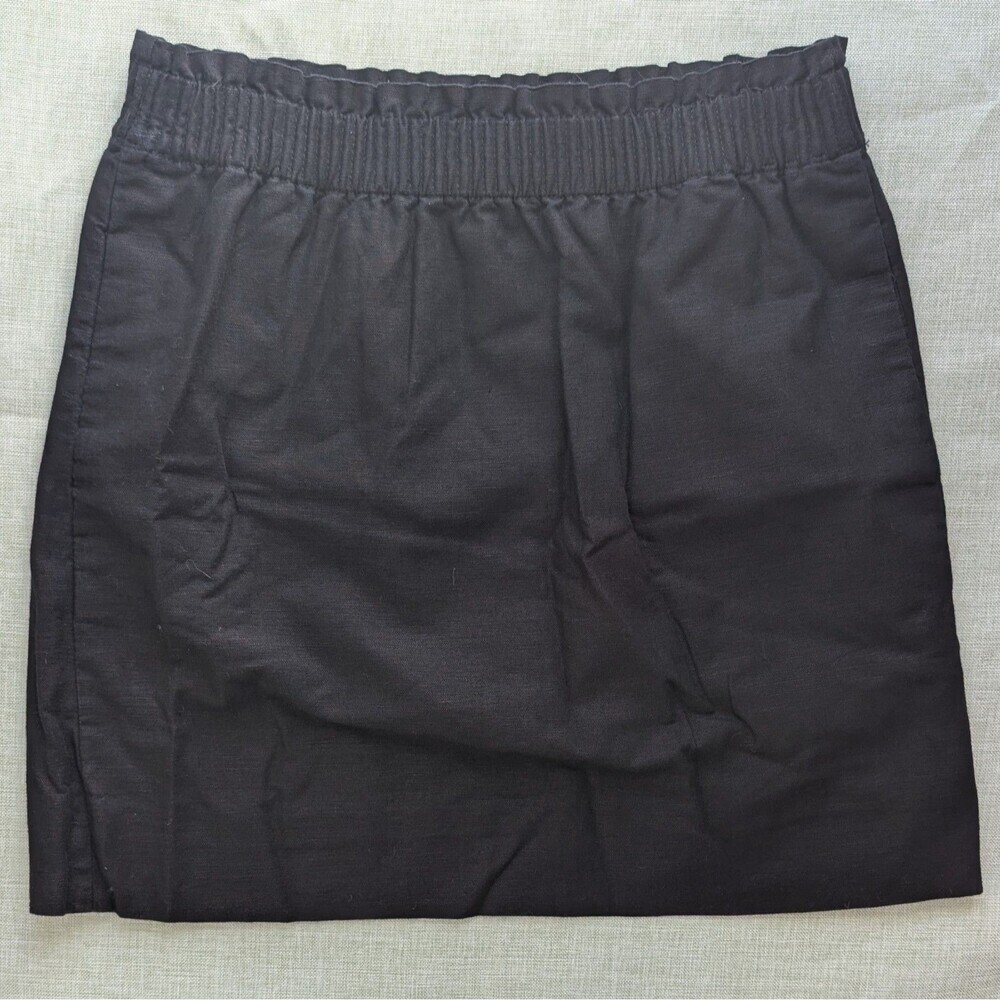 J.Crew Skirt Women 2 Black Elastic Waist Pocket